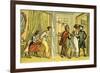 'Dr Syntax in the wrong lodging house'-Thomas Rowlandson-Framed Giclee Print