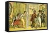 'Dr Syntax in the wrong lodging house'-Thomas Rowlandson-Framed Stretched Canvas