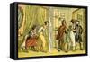 'Dr Syntax in the wrong lodging house'-Thomas Rowlandson-Framed Stretched Canvas
