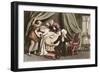 Dr Syntax Lamenting the Loss of His Wife-Thomas Rowlandson-Framed Art Print