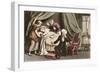 Dr Syntax Lamenting the Loss of His Wife-Thomas Rowlandson-Framed Art Print