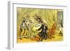 'Dr Syntax lamenting the loss of his wife'-Thomas Rowlandson-Framed Giclee Print