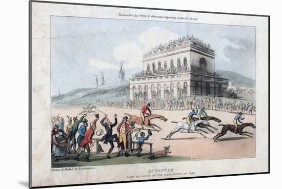 Dr Syntax Loses His Money at the Race Ground at York, 1813-Thomas Rowlandson-Mounted Giclee Print