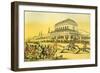 'Dr Syntax loses his money at the race-track at York'-Thomas Rowlandson-Framed Giclee Print