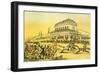 'Dr Syntax loses his money at the race-track at York'-Thomas Rowlandson-Framed Giclee Print