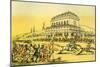 'Dr Syntax loses his money at the race-track at York'-Thomas Rowlandson-Mounted Giclee Print