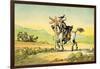 'Dr Syntax losing his way'-Thomas Rowlandson-Framed Giclee Print