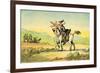 'Dr Syntax losing his way'-Thomas Rowlandson-Framed Giclee Print