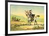 'Dr Syntax losing his way'-Thomas Rowlandson-Framed Giclee Print