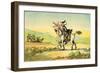 'Dr Syntax losing his way'-Thomas Rowlandson-Framed Giclee Print