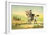 'Dr Syntax losing his way'-Thomas Rowlandson-Framed Giclee Print