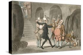 Dr Syntax Made Free of the Cellar-Thomas Rowlandson-Stretched Canvas