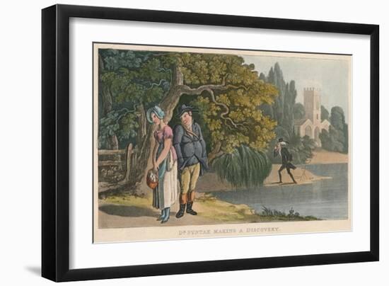 'Dr Syntax Making a Discovery', 1820-Thomas Rowlandson-Framed Giclee Print
