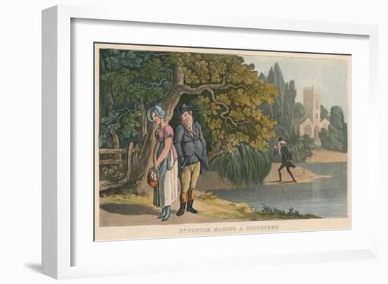 'Dr Syntax Making a Discovery', 1820-Thomas Rowlandson-Framed Giclee Print