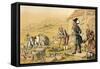 Dr Syntax Meditating on the Tombstones-Thomas Rowlandson-Framed Stretched Canvas