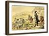 'Dr Syntax meditating on the tombstones'-Thomas Rowlandson-Framed Giclee Print