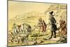 'Dr Syntax meditating on the tombstones'-Thomas Rowlandson-Mounted Giclee Print