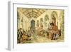 'Dr Syntax preaching'-Thomas Rowlandson-Framed Giclee Print