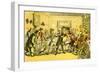 'Dr Syntax present at a coffee house quarrel'-Thomas Rowlandson-Framed Giclee Print