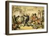 'Dr Syntax reading his tour'-Thomas Rowlandson-Framed Giclee Print