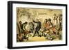 'Dr Syntax reading his tour'-Thomas Rowlandson-Framed Giclee Print