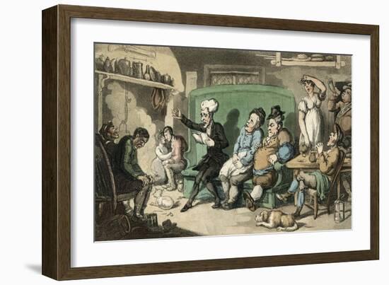 Dr Syntax Reads Aloud from His Tour-Thomas Rowlandson-Framed Art Print