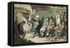 Dr Syntax Reads Aloud from His Tour-Thomas Rowlandson-Framed Stretched Canvas