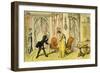 'Dr Syntax received by the maid instead of the mistress'-Thomas Rowlandson-Framed Giclee Print