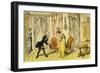 'Dr Syntax received by the maid instead of the mistress'-Thomas Rowlandson-Framed Giclee Print