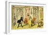 'Dr Syntax received by the maid instead of the mistress'-Thomas Rowlandson-Framed Giclee Print