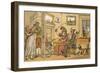 Dr Syntax Returned from His Tour-Thomas Rowlandson-Framed Art Print