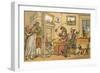 Dr Syntax Returned from His Tour-Thomas Rowlandson-Framed Art Print