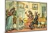 'Dr Syntax returned from his tour'-Thomas Rowlandson-Mounted Giclee Print