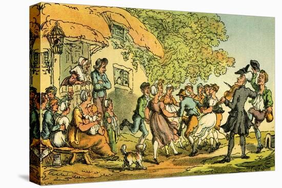 'Dr Syntax - rural sports'-Thomas Rowlandson-Stretched Canvas