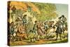 'Dr Syntax - rural sports'-Thomas Rowlandson-Stretched Canvas
