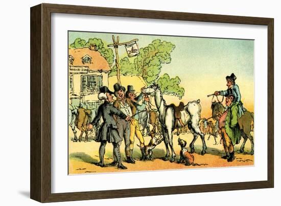 'Dr Syntax sells Grizzle'-Thomas Rowlandson-Framed Giclee Print