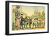 'Dr Syntax setting out on his tour to the Lakes'-Thomas Rowlandson-Framed Giclee Print