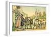 'Dr Syntax setting out on his tour to the Lakes'-Thomas Rowlandson-Framed Giclee Print