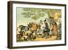 'Dr Syntax sketching after nature'-Thomas Rowlandson-Framed Giclee Print