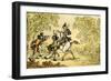 'Dr Syntax stopped by highwaymen'-Thomas Rowlandson-Framed Giclee Print