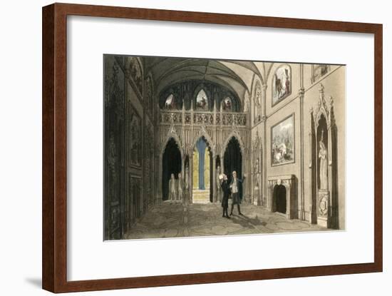 Dr Syntax Visits Eaton Hall, Cheshire-Thomas Rowlandson-Framed Art Print