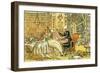 'Dr Syntax with a blue stocking beauty'-Thomas Rowlandson-Framed Giclee Print