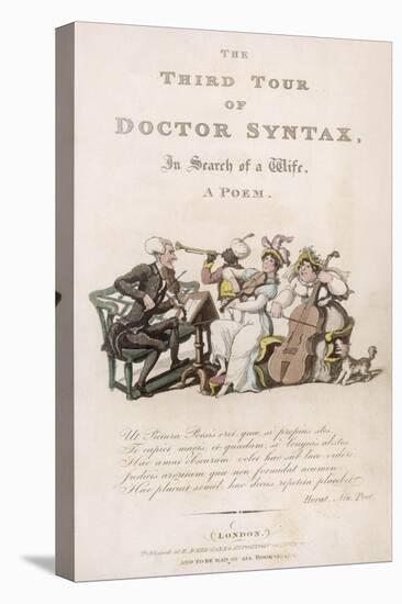 Dr Syntax with Musicians-Thomas Rowlandson-Stretched Canvas