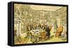 'Dr Syntax with my Lord'-Thomas Rowlandson-Framed Stretched Canvas