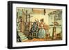 'Dr Syntax with the dairy maid'-Thomas Rowlandson-Framed Giclee Print