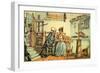 'Dr Syntax with the dairy maid'-Thomas Rowlandson-Framed Giclee Print