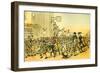 'Dr Syntax with the Skimmington riders'-Thomas Rowlandson-Framed Giclee Print
