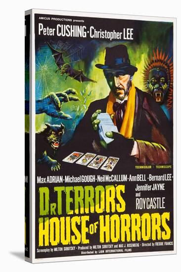 Dr. Terror's House of Horrors, Peter Cushing on UK Poster Art, 1965-null-Stretched Canvas