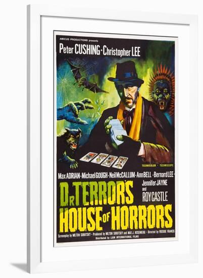 Dr. Terror's House of Horrors, Peter Cushing on UK Poster Art, 1965-null-Framed Art Print