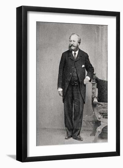 Dr Tw Evans, American Dentist and Biographer of Napoleon III, 19th Century-null-Framed Giclee Print